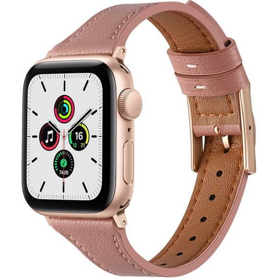 Кожаный ремешок для часов 1/2/3/4/5/6/7/8/SE 38/40/41mm, Pink