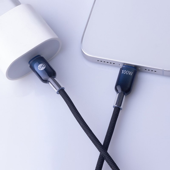 BASEUS Wisdom Kaбель Lightning 1.5M/2.4A (2 sztuki) - White