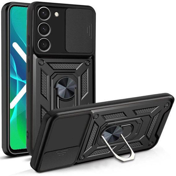 Чохол NOX Camera Slide Samsung Galaxy S23 Plus, CamShield Slide, чорний