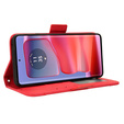 Футляр з клапаном для Motorola Edge 50 Pro, Card Slot, червоний