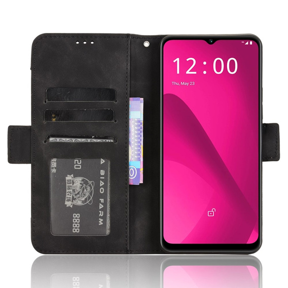 Футляр з клапаном для T Phone 2 5G, Card Slot, чорний