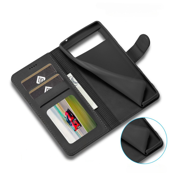 Чохол-книжка для Google Pixel 8A, LC.IMEEKE, чорний