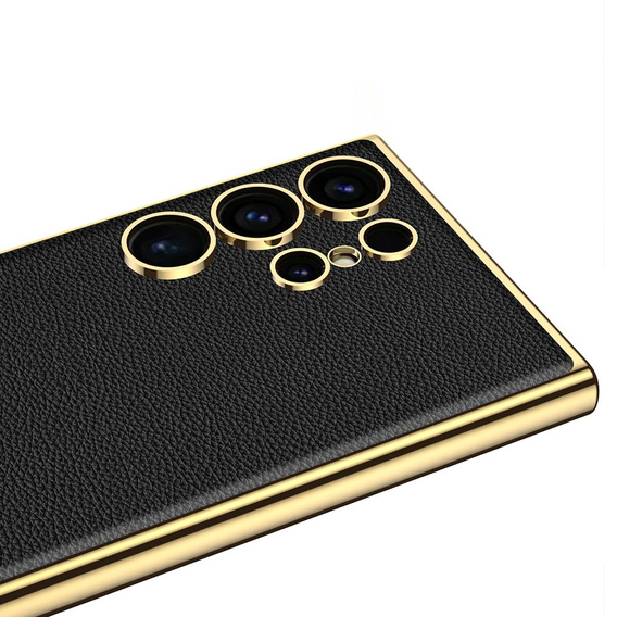 Чoхол до Samsung Galaxy S24 Ultra, GKK Leather, чорний