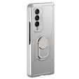 Чохол GKK KickStand Ring до Samsung Galaxy Z Fold3 5G, Cam Shield, Silver
