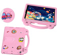 Детский чехол для iPad 10.2" 2021/2020/2019 (9/8/7 gen.) / Air 10.5" 2019 (3 gen.), Cute Patterns, с подставкой, розовый