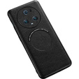 Чoхол до Honor Magic 5 Pro, Leather Hybrid MagSafe, чорний