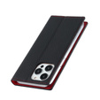 Откидной чехол для iPhone 14 Pro Max, Litchi Skin Grain, чёрный