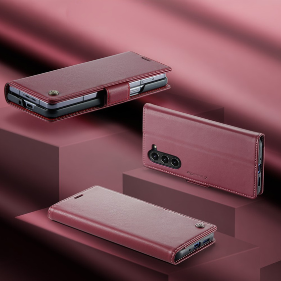 CASE фліп-чохол для Samsung Galaxy Z Fold6 5G, Litchi Wallet, червоний
