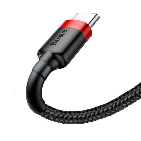 BASEUS Cafule кабель Type-C 3A 1M - Black/Red