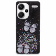 Чохол для Xiaomi Redmi Note 13 Pro+, Glitter Butterfly, чорний