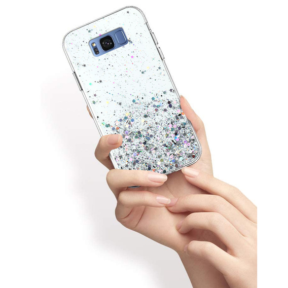 Чoхол до Samsung Galaxy S8+ Plus, Glittery, прозорий