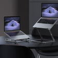Tech-Protect Алюминиевая подставка для ноутбука, подставка - Grey