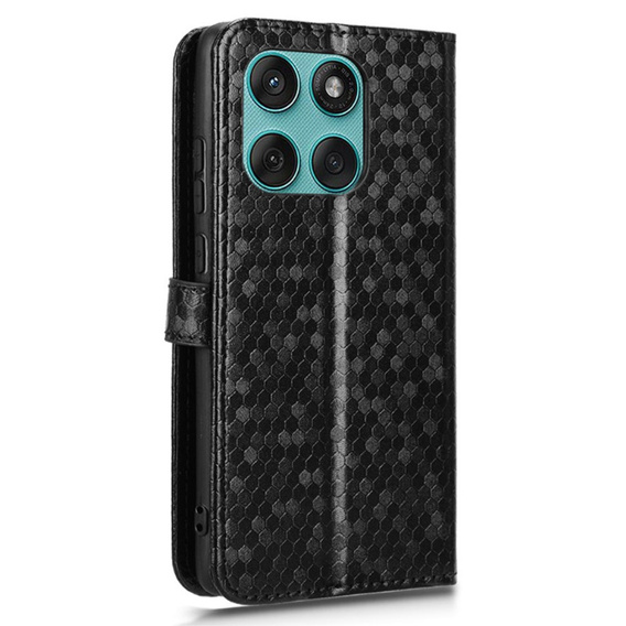 Чохол-фліп для Motorola Edge 60 / 60 Fusion, Wallet Rhombus, чорний