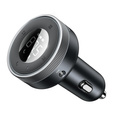 Baseus S13 Автомобильное зарядное устройство 2-Port USB + Transmiter FM - Black