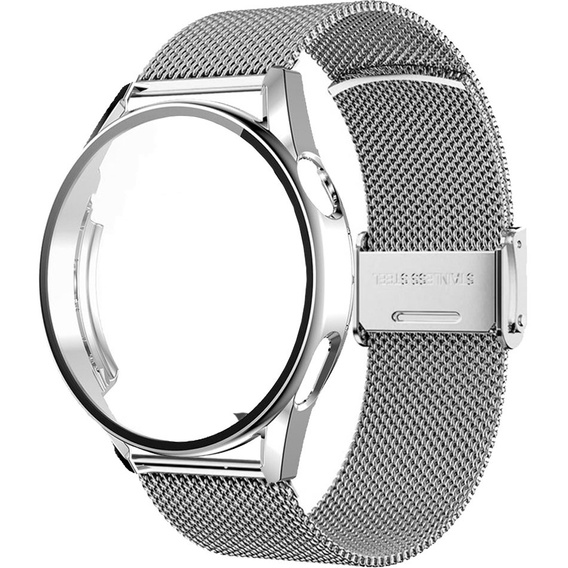 Металический браслет с чехлом для часов Huawei Watch GT 3 42mm, Silver