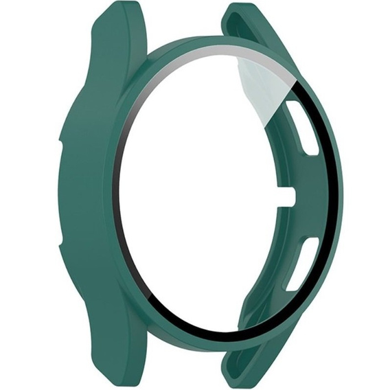 2в1 чехол и защитное стекло для часов Samsung Galaxy Watch 4 44mm, Green