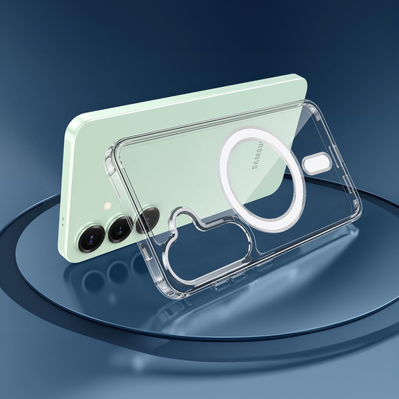 Чохол для Samsung Galaxy S25+ Plus, Fusion Hybrid, для MagSafe, прозорий + Скло на екран