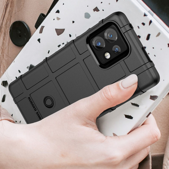 Чехол до Motorola Edge 40 Pro, Rugged Shield, чёрный