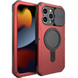 Чохол для iPhone 15 Pro Max, DefenderMag, червоний