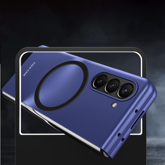 Чехол Skin-touch для Samsung Galaxy Z Fold5 5G, MagSafe, синий