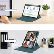 Чехол клавиатура для Lenovo Tab M11, Rotary 360° Leather, тёмно-зелёный
