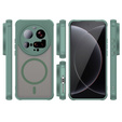 Чохол для Xiaomi 15 Ultra, для MagSafe, ERBORD Matt Case, зелений