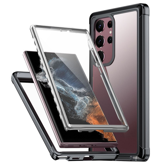 Чoхол Shockproof до Samsung Galaxy S24 Ultra, із захисним екраном, чорний
