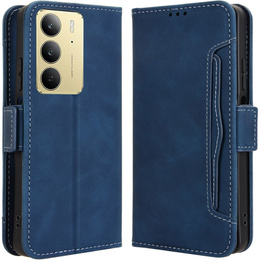 Футляр з клапаном для Realme 14X / Realme C75, Card Slot, темно-синій