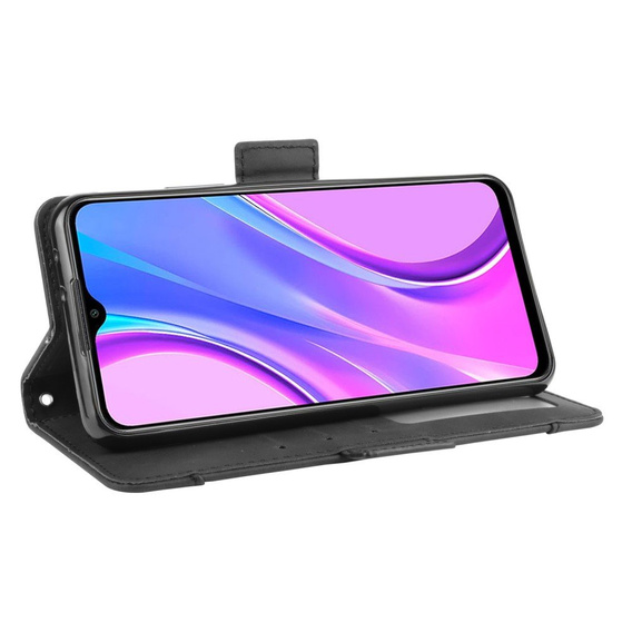 Футляр з клапаном для Xiaomi Redmi 9, Card Slot, чорний