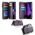 Чохол CASEME для Samsung Galaxy S25 FE, RFID Leather Wallet з плечовим ременем, фіолетовий