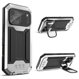 Бронированный чехол R-JUST с защитой экрана и подставкой для iPhone 17 Pro Max