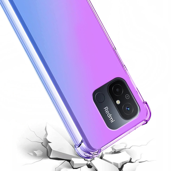 Чехол для Xiaomi Redmi 12C, Gradient Dropproof, Фиолетовый / синий