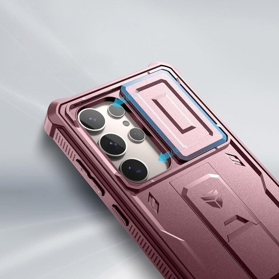 Броньований чохол для Samsung Galaxy S24 Ultra, Dexnor Full Body (Two Frames), червоний