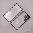 Магнітний чохол Dual Glass MagSafe для Samsung Galaxy S23 Ultra, чорний