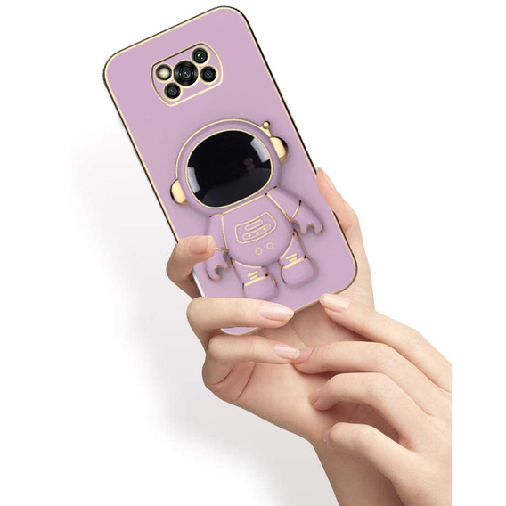 Чoхол до Xiaomi Poco X3 NFC / X3 Pro, Astronaut, фіолетовий