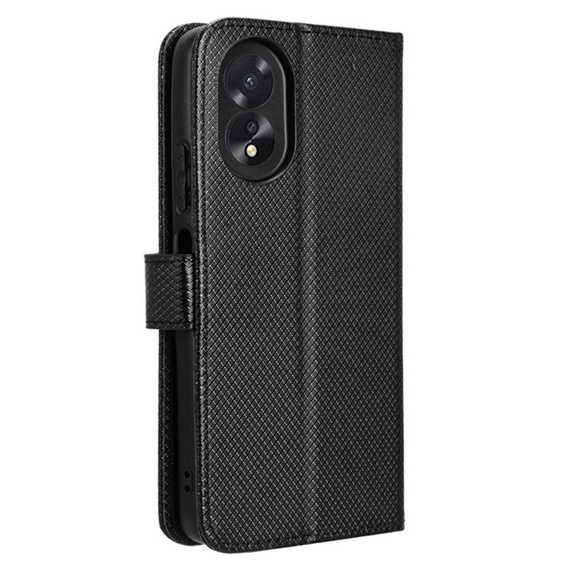 Откидной чехол для Oppo A38 4G / Oppo A18 4G, Wallet Smart Magnet, чёрный