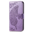 Откидной чехол для Motorola Moto G24 / G24 Power / G04, Butterfly, фиолетовый