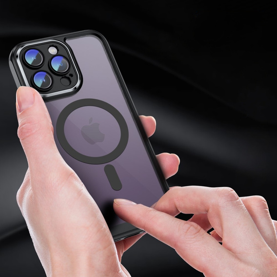 Чохол для iPhone 15 Pro, ERBORD Impact Guard, MagSafe, чорний