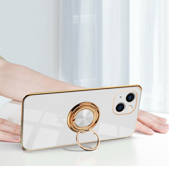 Чехол до iPhone 14, Electro Ring, белый