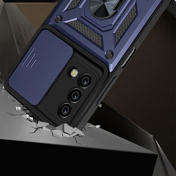 Чохол NOX Camera Slide Oppo A74 4G, CamShield Slide, синій