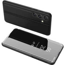 Чехол до Samsung Galaxy A15, Clear View, чёрный + 9H стекло