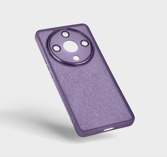 Чoхол до Honor Magic 6 Lite 5G, Glittery Powder, фіолетовий