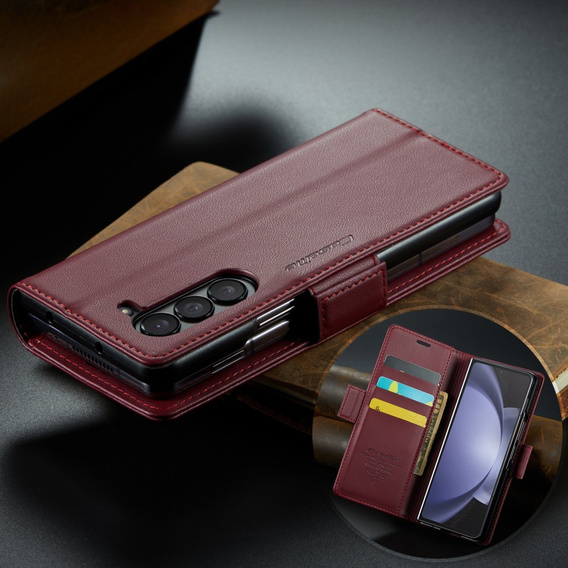 CASE фліп-чохол для Samsung Galaxy Z Fold6 5G, Litchi Wallet, червоний