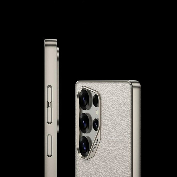 Чoхол до Samsung Galaxy S25 Ultra, GKK Leather, титановий сірий