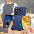 Чехол для Samsung Galaxy S24 Ultra Card Holder Kickstand, Card Holder Kickstand, синий