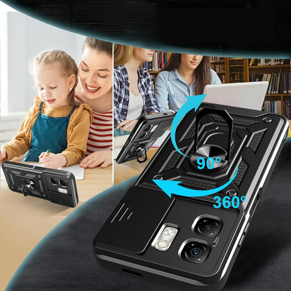 Чехол NOX Camera Slide Infinix Hot 50i 4G, CamShield Slide, чёрный