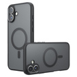 Матовый чехол для iPhone 17, для Magsafe, матовый черный