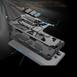 Чехол до Samsung Galaxy S23 Ultra, Armor Kickstand, чёрный
