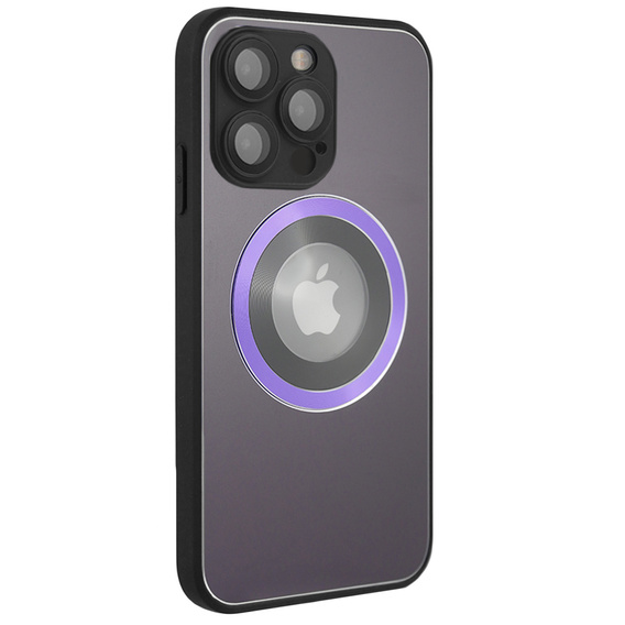 Чехол до MagSafe до iPhone 14 Pro Max, Hole for Apple Logo, фиолетовый