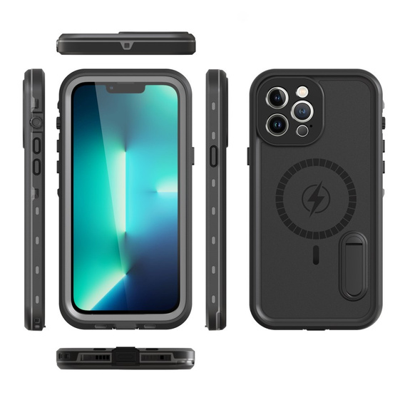 Водонепроникний чохол для iPhone 13 Pro Max, Redpepper, для MagSafe, чорний